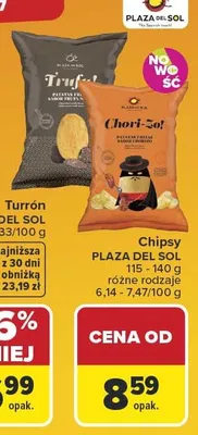 Chipsy o smaku truflowym Plaza Del Sol promocja w Carrefour