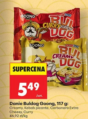 Danie Buldog carbonara extra cheesy promocja w Biedronka