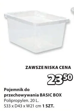 Pojemnik do przechowywania BASIC BOX promocja w Jysk