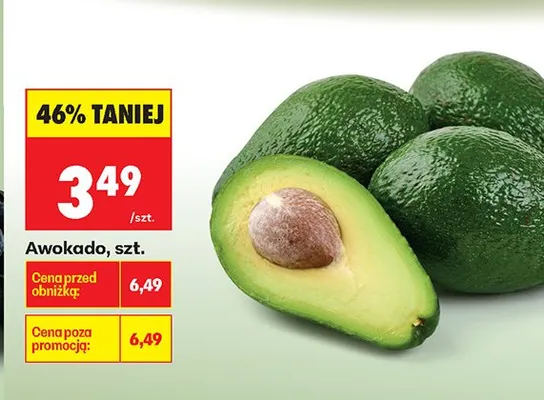 Awokado, szt. promocja w Biedronka