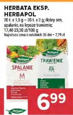 Herbata ekspresowa Herbapol na lepsze trawienie promocja w Stokrotka