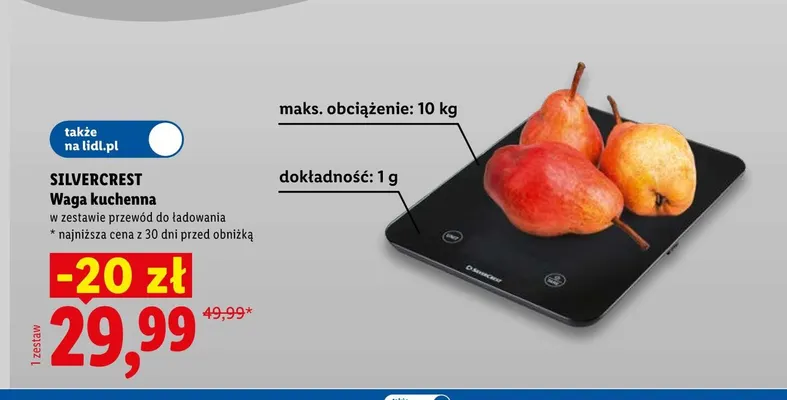 Waga kuchenna Silvercrest promocja w Lidl