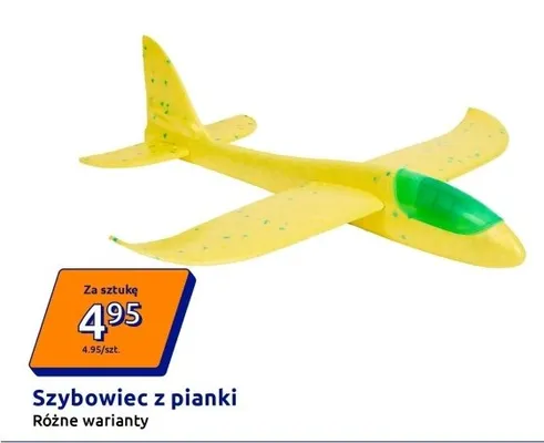Szybowiec z pianki promocja w Action