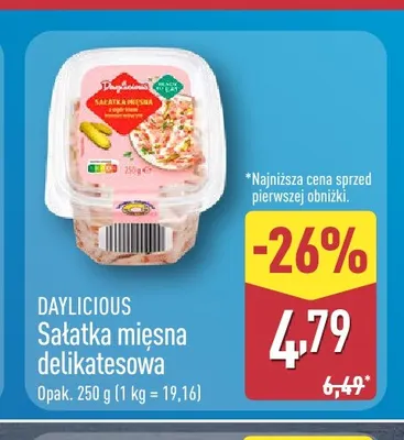 Sałatka mięsna delikatesowa Daylicious promocja w Aldi