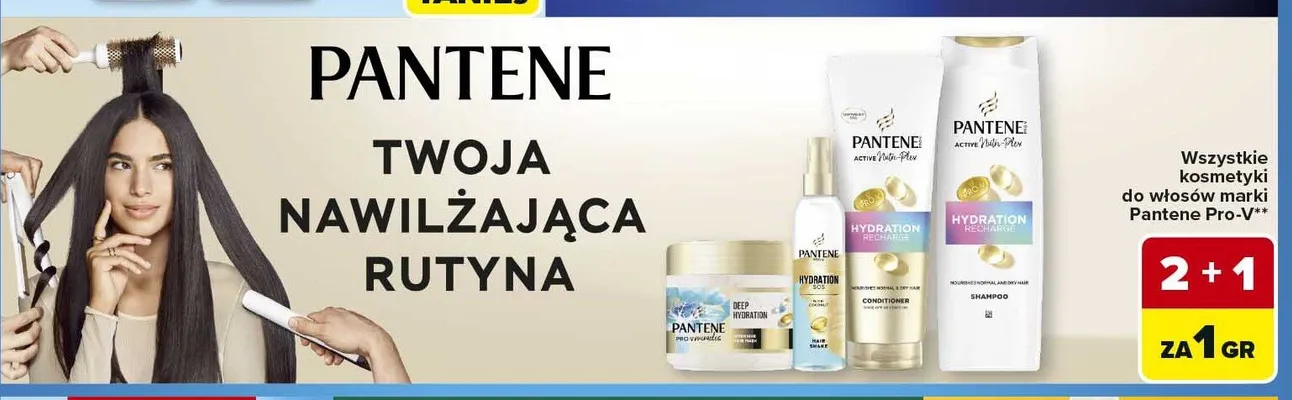 Kosmetyki do włosów Pantene Pro-V promocja w Carrefour Market