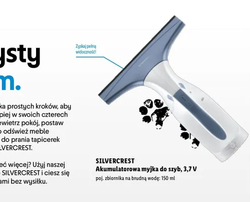 Akumulatorowa myjka do szyb, 3,7 V promocja w Lidl