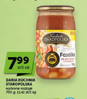 Fasolka po bretońsku z kiełbasą Kuchnia Staropolska promocja w Groszek