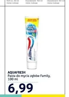 Pasta do mycia zębów Aquafresh Family promocja w Blue Stop