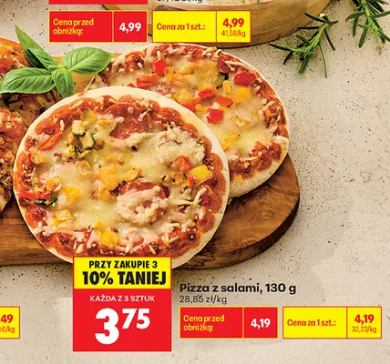 Pizza z salami promocja w Biedronka