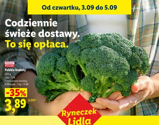 Brokuły polskie promocja w Lidl