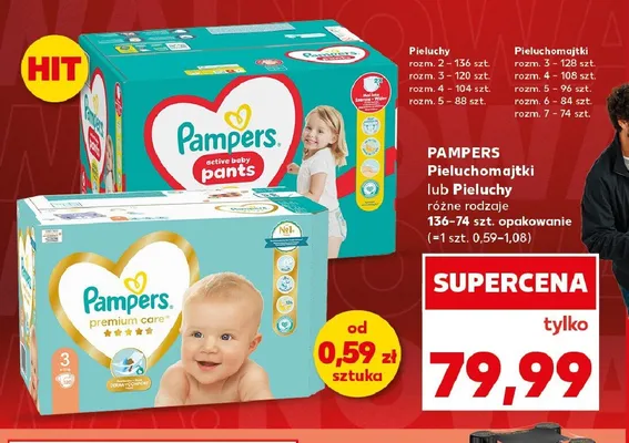Pieluchy Pampers Premium Care promocja w Kaufland