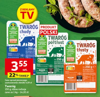 Twaróg półtłusty promocja w Auchan