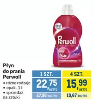 Płyn do prania Perwoll różne rodzaje promocja w Makro