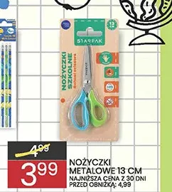 Nożyczki metalowe 13 cm Starpak promocja w Wafelek