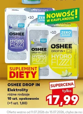 Suplement diety OSHEE DROP IN Elektrolity promocja w Kaufland