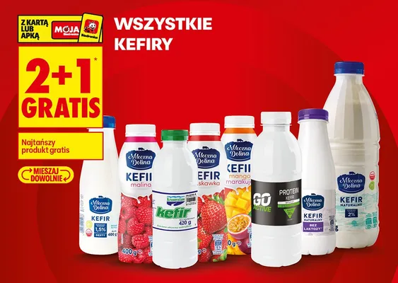 Kefir Mleczna Dolina gęsty 1,5% promocja w Biedronka