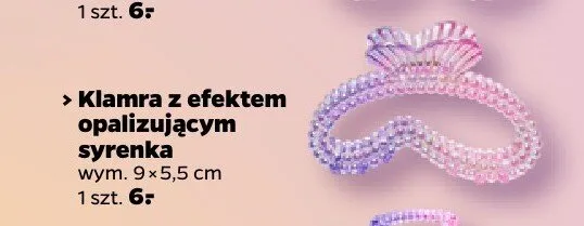 Klamra do włosów z efektem opalizującym syrenka promocja w Netto