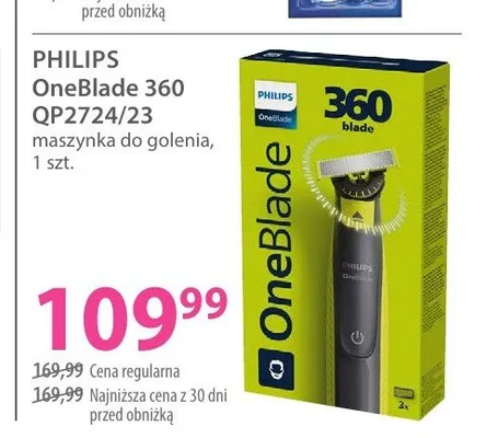 Maszynka do golenia Philips OneBlade 360 QP2724/23 promocja w Hebe