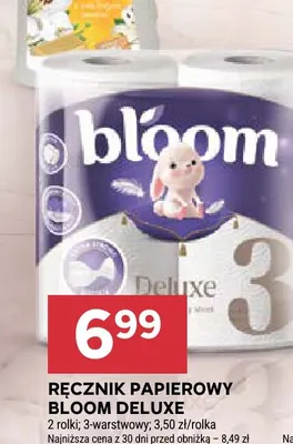 Ręcznik papierowy Bloom Deluxe 2-pak promocja w Stokrotka