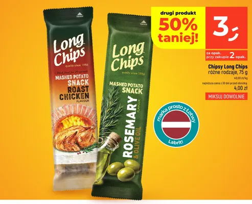 Chipsy Long Chips Roast Chicken promocja w Dealz