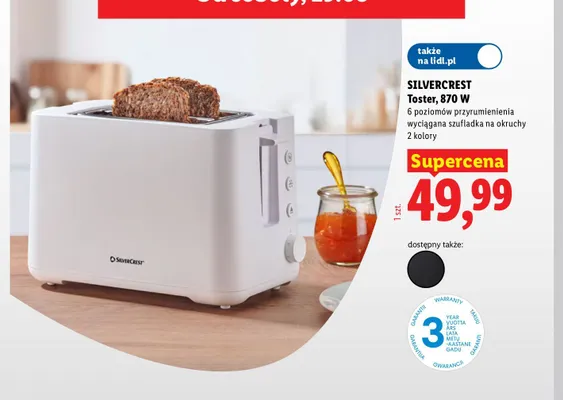 Toster Silvercrest promocja w Lidl