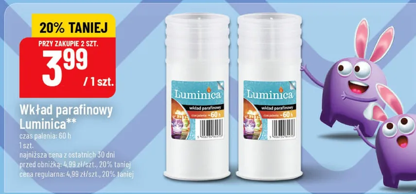 Wkład parafinowy promocja w POLOmarket
