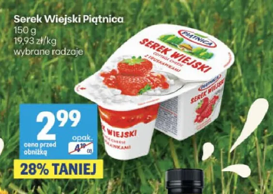 Serek wiejski Piątnica promocja w Delikatesy Centrum