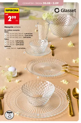 Miska szklana Glasset śr. 16 cm 725 ml promocja w Biedronka