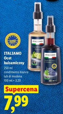 Ocet balsamiczny condimento bianco lub di modena promocja w Lidl