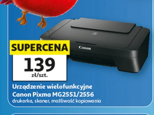 Urządzenie wielofunkcyjne Canon Pixma MG2551/2556 promocja w Auchan