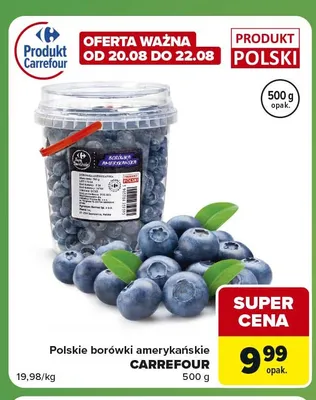 Polskie borówki amerykańskie Carrefour promocja w Carrefour Express