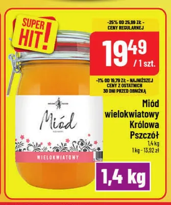 Miód wielokwiatowy Królowa Pszczół promocja w POLOmarket