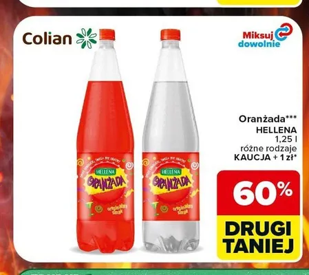 Oranżada Hellena czerwona promocja w Carrefour Market