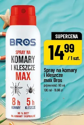 Spray na komary i kleszcze max Bros promocja w POLOmarket