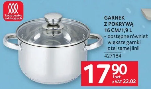 Garnek z pokrywą 16 cm/1,9 l promocja w Selgros