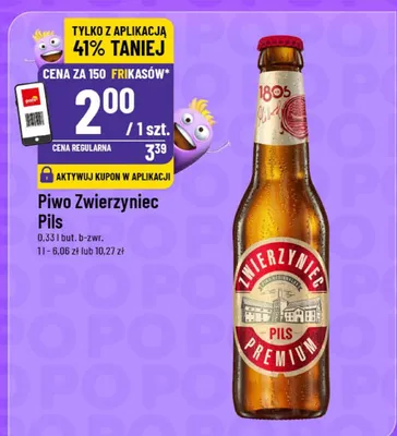 Piwo Zwierzyniec Pils promocja w POLOmarket