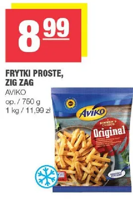 Frytki proste, zig zag promocja w SPAR