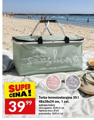 Torba termoizolacyjna 35l 48x28x24cm promocja w Twój Market