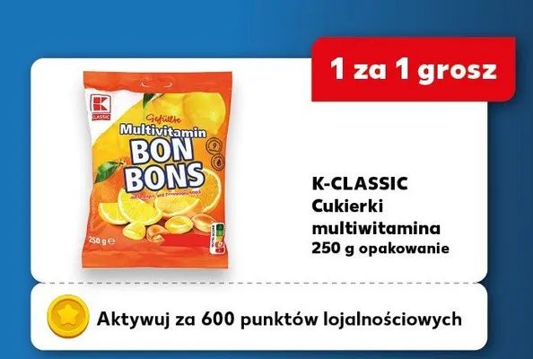 Cukierki multiwitamina promocja w Kaufland