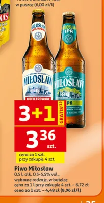 Piwo Miłosław IPA promocja w Auchan