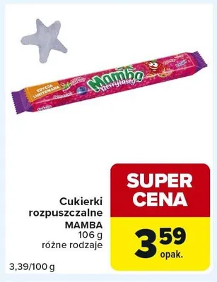Cukierki rozpuszczalne MAMBA promocja w Carrefour Express