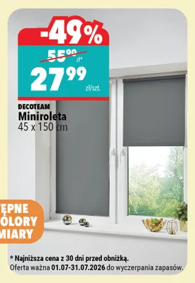 Miniroleta Decoteam 45x150 cm promocja w Biedronka Home
