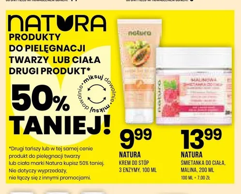Śmietanka do ciała NATURA malina promocja w Drogerie Natura