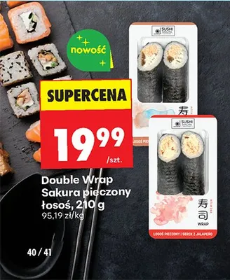 Double Wrap Sakura pieczony łosoś promocja w Biedronka