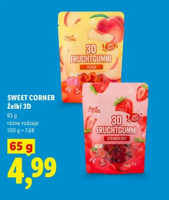 Żelki 3D Sweet Corner truskawkowe promocja w Lidl
