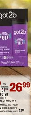 Puder do włosów Got2b promocja w Drogerie Natura