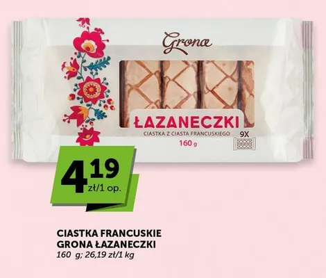 Ciastka francuskie Grona Łazaneczki promocja w ABC
