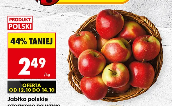 Jabłko polskie czerwone na wagę promocja w Biedronka