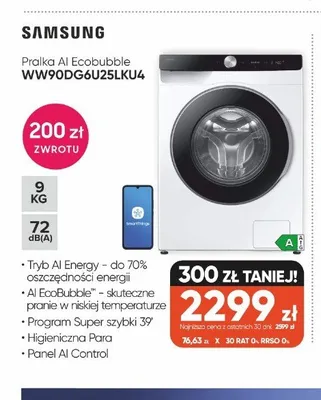 Pralka AI Ecobubble Samsung promocja w Max Elektro