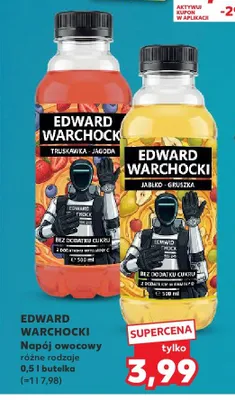 Napój owocowy Edward Warchocki Truskawka-Jagoda promocja w Kaufland